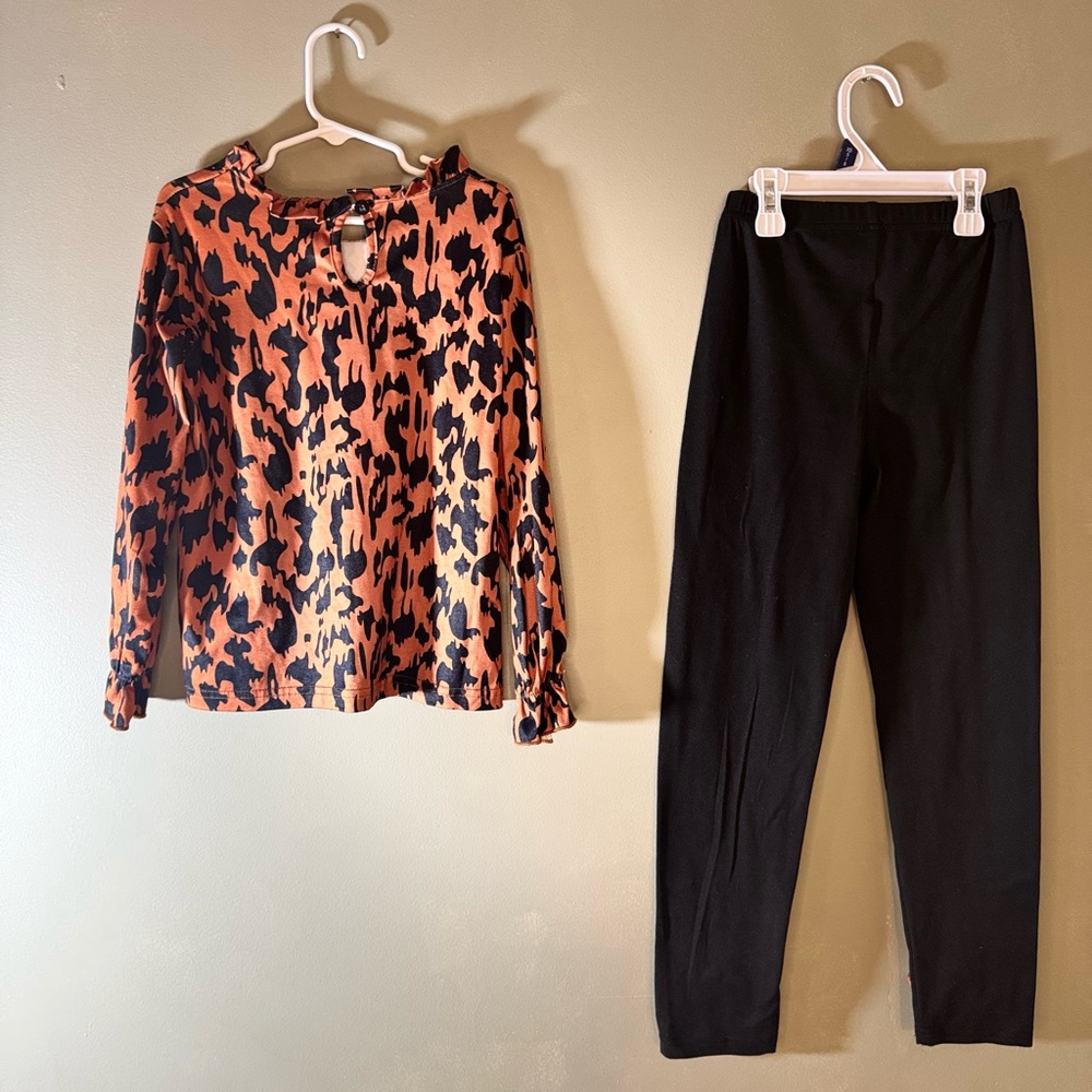 Black Leopard Girls Outfit